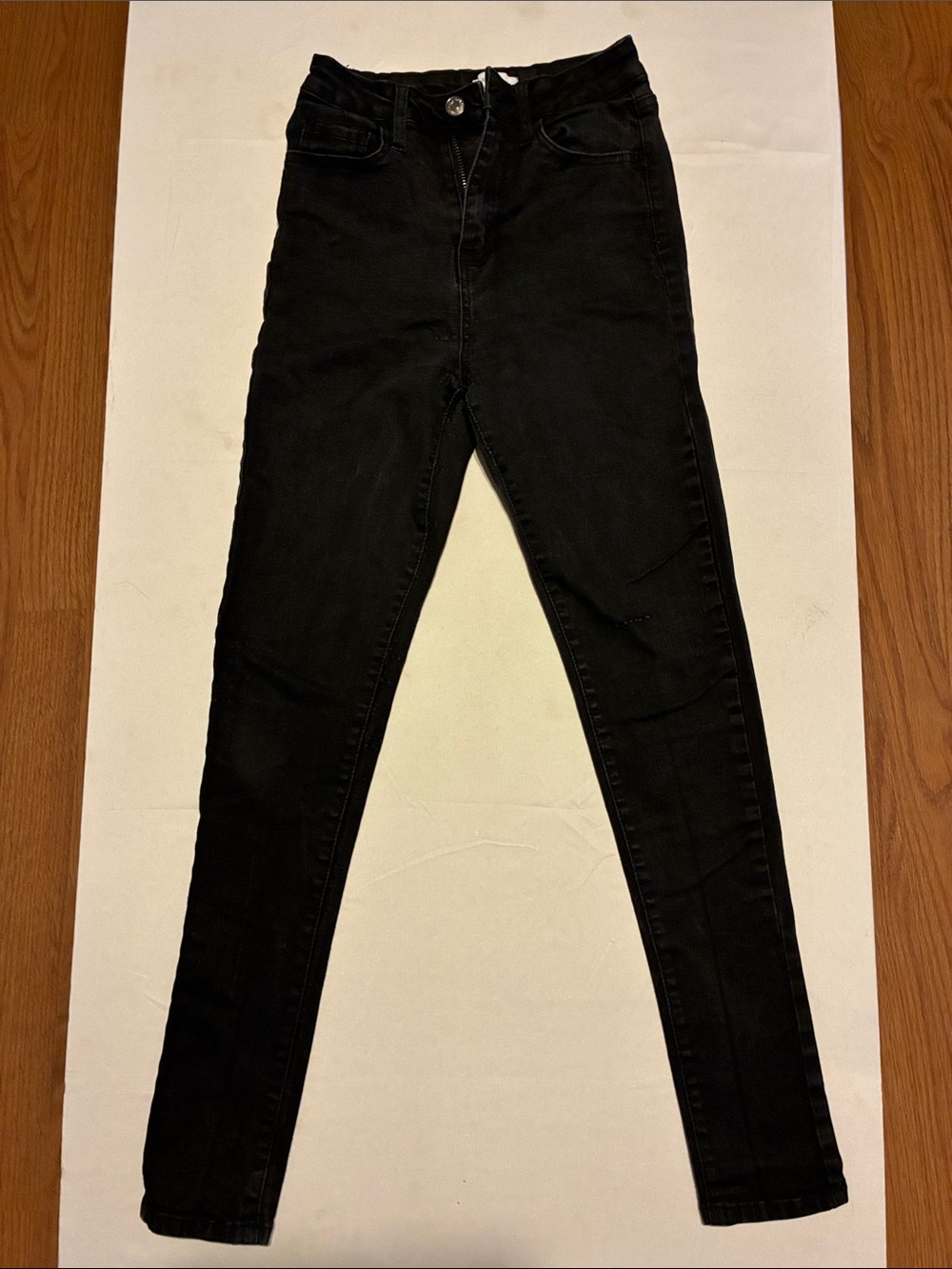 Forever 21 Black Skinny High-Rise Jeans for Women